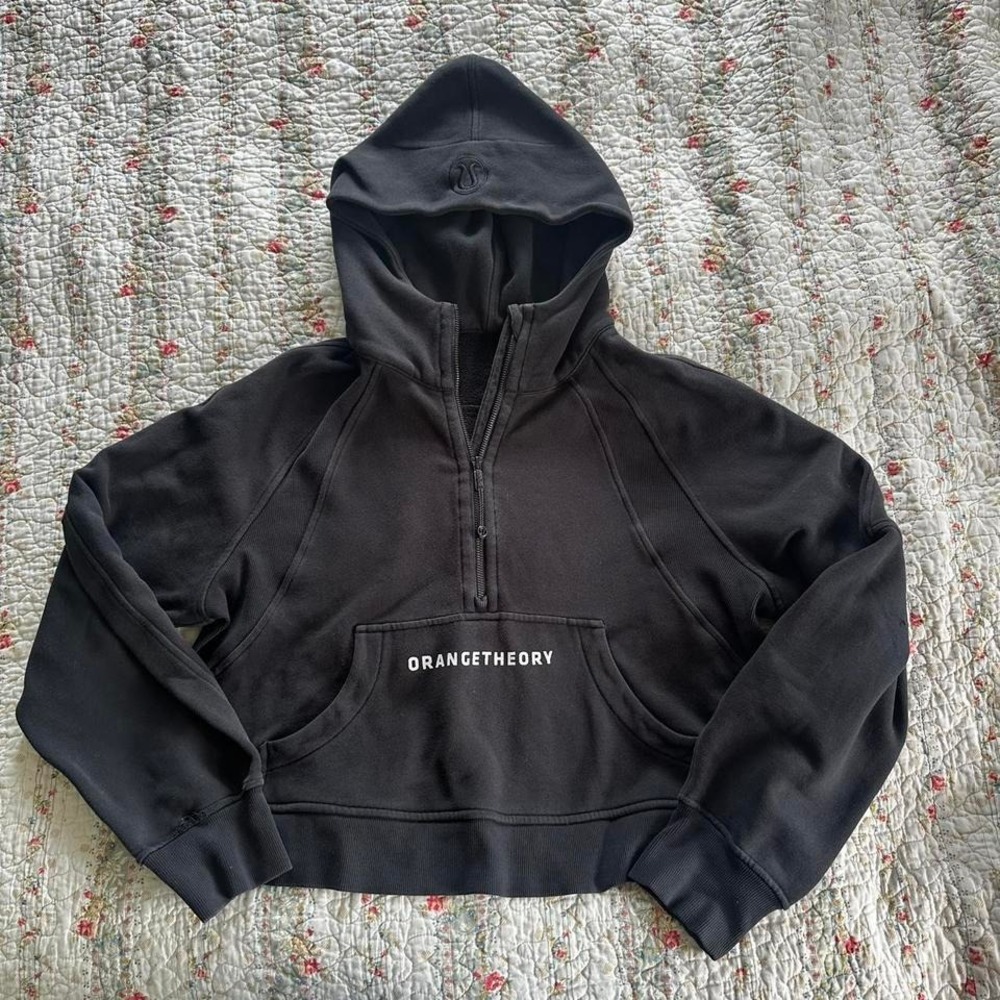lululemon orange theory scuba hoodie size M/L black